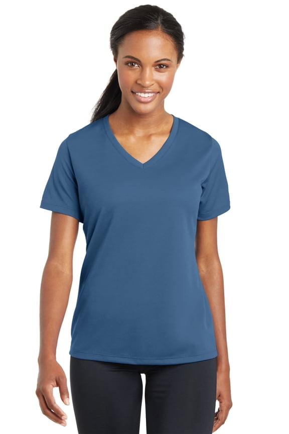 women's posicharge racermesh v-neck tee