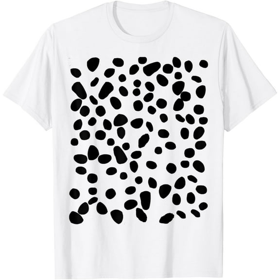 spotted white with black polka dots Dalmatian T-Shirt