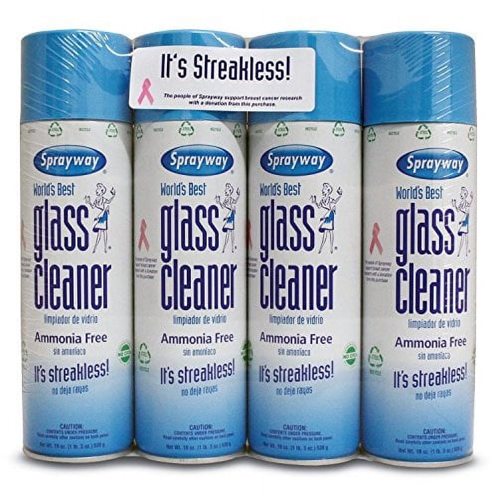 Sprayway SW199R Ammonia-Free Glass Cleaner Wipes, Fresh Scent, 20 Count
