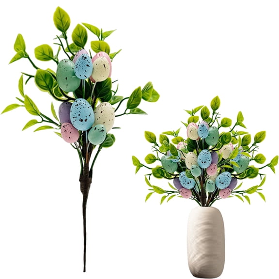 spring decorations Easter Artificial Eggs Single Festive Home Indoor Decoration Flower Arrangement Accessories For Tabletop Decor 1PCS