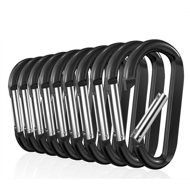 sprookber 3" Carabiner Clip Keychain, D Ring Caribeaner Clip, Key Clip