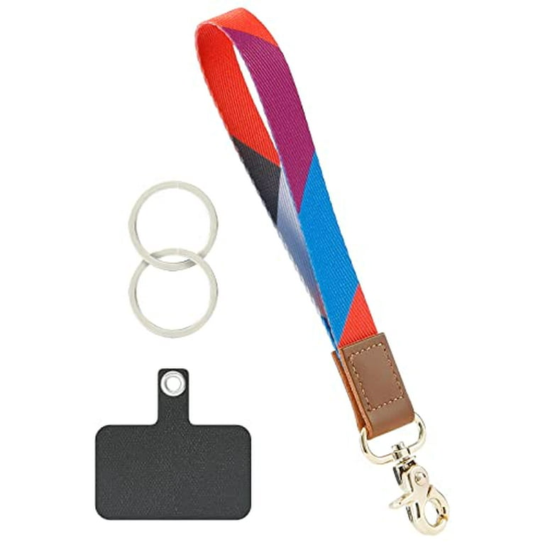 sprookber Wrist Lanyard for Keys, Leather Keychain Holder with