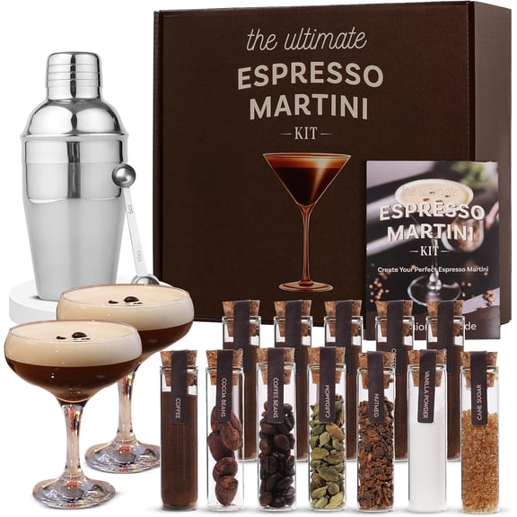 sprsso Martini Gifts Prmium Cocktail Kit - Makr St with Glasss, Party-Rady Accssoris, and ant Dcorations for Birthdays vnts, Valntin Gifts Womn