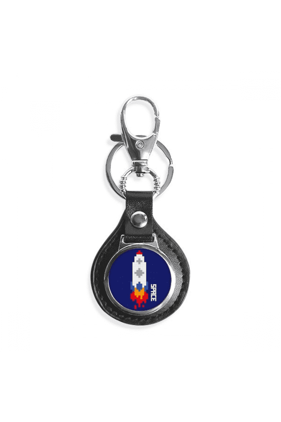 spship rocket fire universe key link chain keyholder finder hook metal