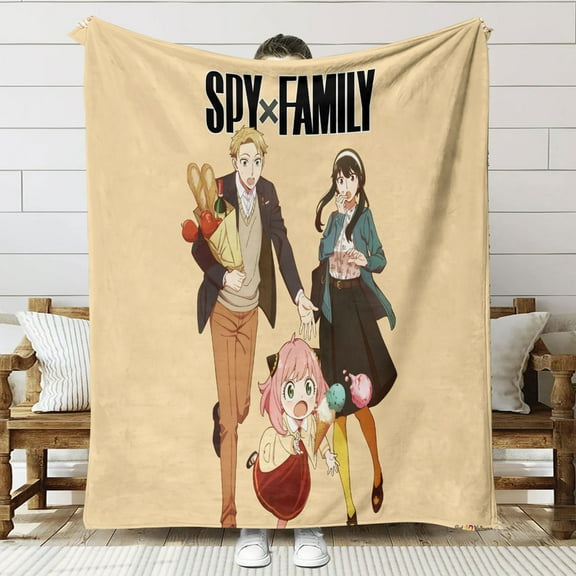 spy x family anya Throw Blanket Gifts for Fans Lover Girls Boys Women Present Hoodie Him Bed 60"x80"
