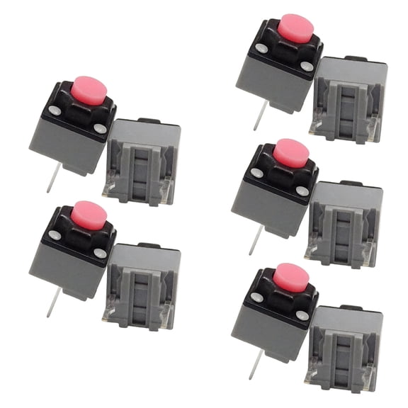 square Mouse Microswitches Mouse Buttons Microswitch 6x6x7.2mm 10Million Clicks 2pins 10PCS