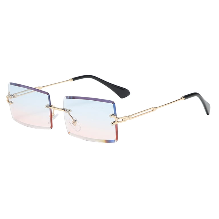 square rimless sunglasses,square rimless sunglasses women  display picture 3
