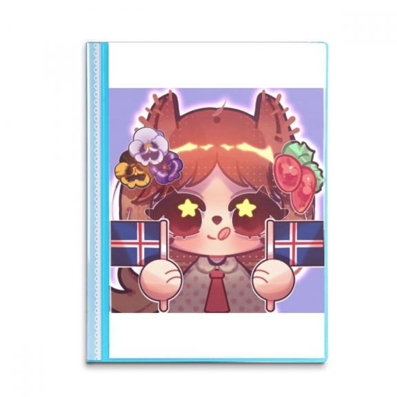 squirrel iceland flag Book Sheet Protectors Portfolio Binder Folder