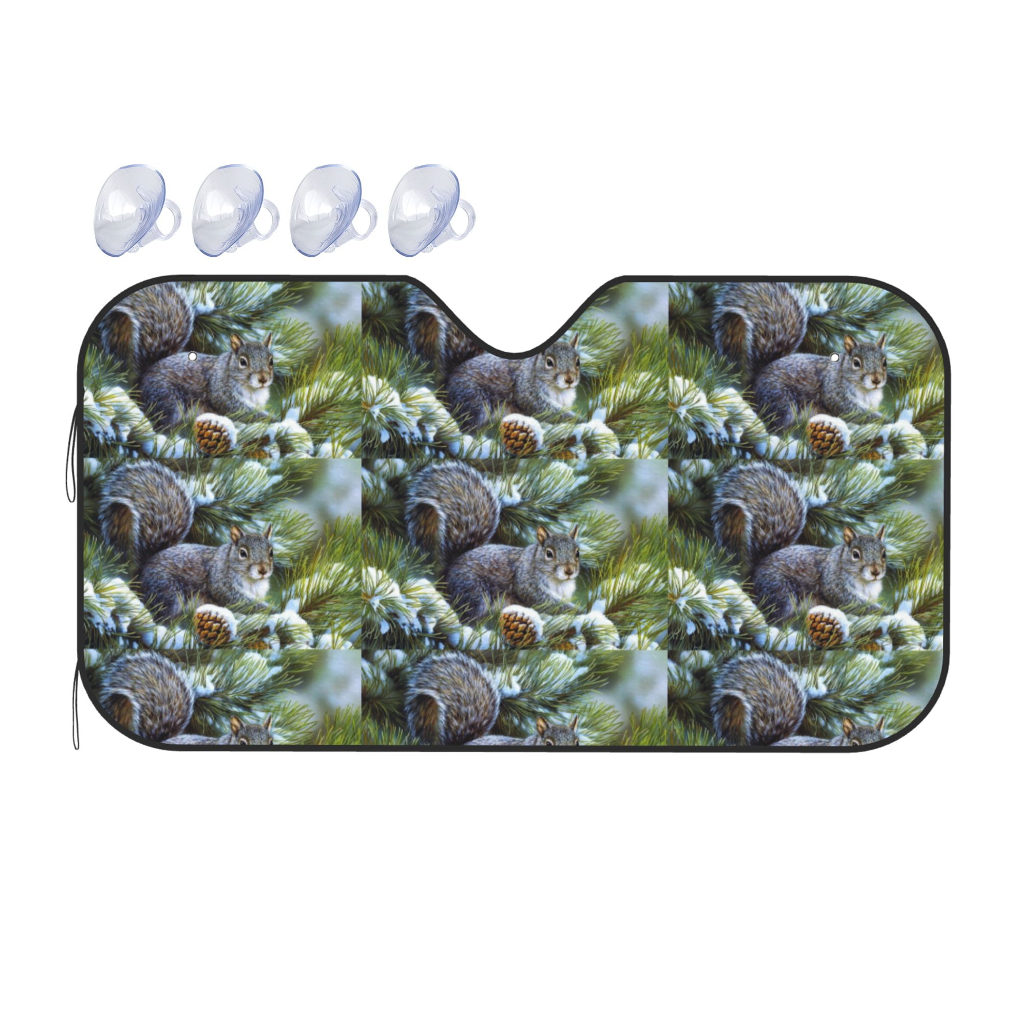 squirrelinapine11 1Piece Car Front Window SunshadeFoldable for