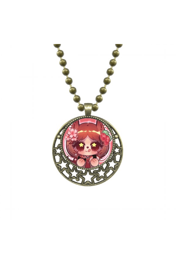 squirrel japan sushi food pendant star necklmoon chain jewelry