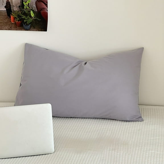 sruoe, 100% Cotton Pillowcase, 300 Thread Count Solid color Soft Cooling Crisp Breathable Organic Cotton Pillow Covers,Extra Soft Pillowcase Pillow Cases for Home Travel,29x18.9in