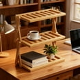 thumbnail image 1 of sruoe 2-Tier Wooden Mug Rack Countertop, Desktop Cup Holder Organizer,Organizer Rack, Desktop Storage Rack for Toiletries Cosmetic Spice Rack, Shelving Unit for kitchen Home Coffee Station Cabinet, 1 of 6