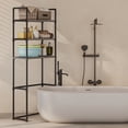 thumbnail image 1 of sruoe 3-Tier Over The Toilet Storage Shelf, Freestanding Bathroom Organizers and Storage, Multifunctional Bathroom Organizer Shelf, Organizer Shelf Adjustable Rack, Stainless Steel, 21x4x3.5", 1 of 8