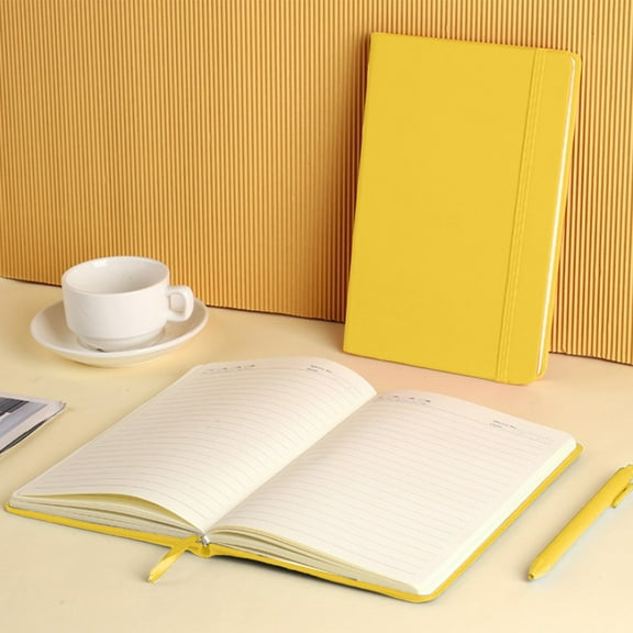 sruoe A5 Thick Notepad, Journal Notebook, Leather Journals Notebook, Spiral Trip Planner Note Book, Portable Notepad, Peper Book for Student Holiday Gifts, PU