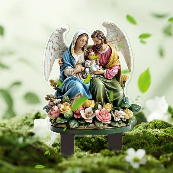 sruoe Acrylic Garden Stakes Decor, Gardening Pot Decorations, Outdoor Flower Fairy Statues, Cute Garden Decor, Ground Insert Garden Decoration, Durable for Patio, Flower Beds Garden Ground Plug