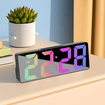 sruoe Alarm Clock, Alarm Clocks for Bedroom, Smart Alarm Clock, Clock Alarm, Deep Sleep Alarm Clocks, Bell Alarm Clock, Wireless Charging Home, Plastic