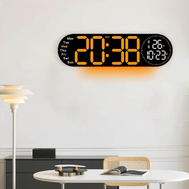 sruoe Alarm Clock, Clock Alarm Bedside, Clock Alarm Digital, Alarm Clocks  for Bedrooms, Small Alarm Clock, Vibrating Alarm Clock, Projection ...