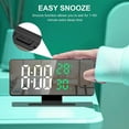 thumbnail image 1 of sruoe Alarm Clock, Clock Alarm Bedside, Clock Alarm Digital, Alarm Clocks for Bedrooms, Small Alarm Clock, Vibrating Alarm Clock, Projection Rectangular, Plastic, 1 of 6