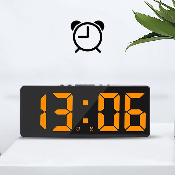sruoe Alarm Clock, Digital Clocks, Clock Alarm Bedside, Clock Alarm Radio, Clock Alarm Digitalalarm, Mirror Digital Clock, Heavy Sleepers Alarm Clock, Plastic
