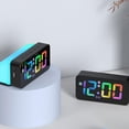 thumbnail image 1 of sruoe Alarm Clock, Digital Clocks, Clock Alarm Bedside, Clock Alarm Radio, Clock Alarm Digitalalarm, Mirror Digital Clock, Heavy Sleepers Alarm Clock, Plastic, 1 of 6