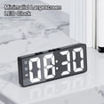 thumbnail image 1 of sruoe Alarm Clock, Digital Clocks, Clock Alarm Bedside, Clock Alarm Radio, Clock Alarm Digitalalarm, Mirror Digital Clock, Heavy Sleepers Alarm Clock, Plastic, 1 of 5