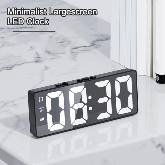 sruoe Alarm Clock, Digital Clocks, Clock Alarm Bedside, Clock Alarm Radio, Clock Alarm Digitalalarm, Mirror Digital Clock, Heavy Sleepers Alarm Clock, Plastic
