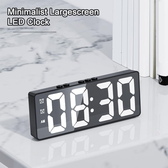 sruoe Alarm Clock, Digital Clocks, Clock Alarm Bedside, Clock Alarm Radio, Clock Alarm Digitalalarm, Mirror Digital Clock, Heavy Sleepers Alarm Clock, Plastic