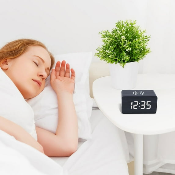 sruoe Alarm Clock, Digital Clocks, Clock Alarm Bedside, Clock Alarm Radio, Clock Alarm Digitalalarm, Mirror Digital Clock, Heavy Sleepers Alarm Clock, Wood