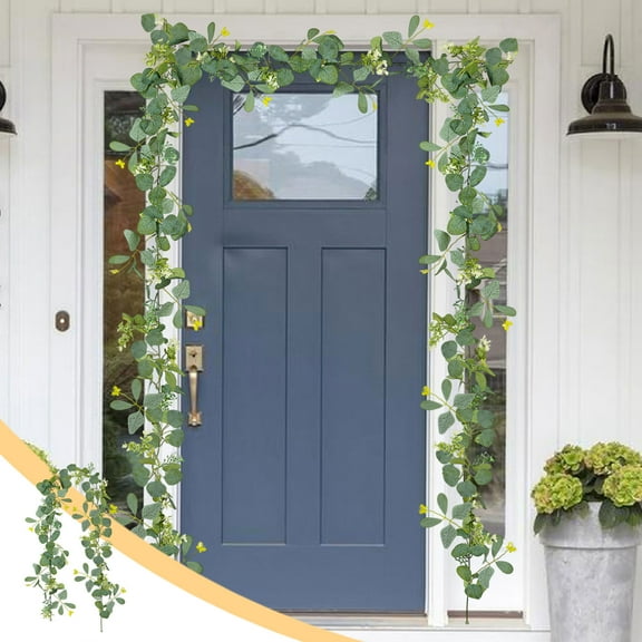 sruoe Artificial Christmas Garland Unlit, Christmas Decorate, Faux Garlands Christmas, Fake Greenery Garlands, Hanging Garland, Vine Garland for Door Stair Fireplace Indoor Tabletop Decor