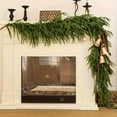 thumbnail image 1 of sruoe Artificial Christmas Garland Unlit, Christmas Decorate, Faux Garlands Christmas, Fake Greenery Garlands, Hanging Garland, Vine Garland for Door Stair Fireplace Indoor Tabletop Decor, 1 of 7