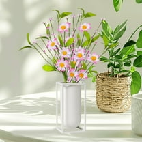 sruoe Artificial Flowers, Fake Flowers to Make Bouquet, Artificial Silk Flowers, Floral Stems, Artificial Flowers for Outdoors, Rose Imitation Flower Bushes for Home Wedding Birthday Decor