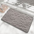 thumbnail image 1 of sruoe Bath Mat Rugs, Bath Mats for Bathroom Floor, Extra Absorbent Quick Dry Bathroom Mats, Washable Bath Rugs and Mats, Bath Carpet for Shower, Polyester, Gray, 1 of 6