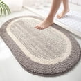 thumbnail image 1 of sruoe Bath Mat Rugs, Bath Mats for Bathroom Floor, Extra Absorbent Quick Dry Bathroom Mats, Washable Bath Rugs and Mats, Bath Carpet for Shower, Polyester, Gray, 1 of 5