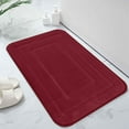 thumbnail image 1 of sruoe Bath Mat Rugs, Bath Mats for Bathroom Floor, Extra Absorbent Quick Dry Bathroom Mats, Washable Bath Rugs and Mats, Bath Carpet for Shower, Polyester, Red, 1 of 5