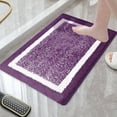 thumbnail image 1 of sruoe Bath Rugs, Bath Mats for Bathroom Floor, Bathroom Rugs, Non Slip WaterAbsorbent Stain Resistant Bath Mats, Polyester Mat, Bathroom Door Mat Household Use, Purple, 1 of 5