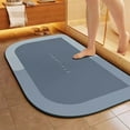 thumbnail image 1 of sruoe Bath Rugs, Bath Mats for Bathroom Floor, Bathroom Rugs, Non Slip WaterAbsorbent Stain Resistant Bath Mats, Rubber Mat, Bathroom Door Mat Household Use, Blue, 1 of 5