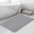 thumbnail image 1 of sruoe Bathroom Rugs, Bath Mat for Bathroom Floor 1pcs, Bath Mats for Bathroom Floor Non Slip Non Skid, Rectangular Polyester Floor Mat for Bath Door Household, Gray, 1 of 7