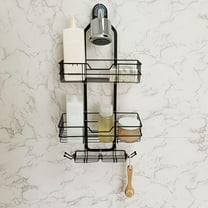 sruoe Bathroom Shelf Storage, Hanging Shower Caddy Organizer, Portable Wraparound Shower Caddies and Organizers, Storage Rack, Bathroom Organizer for Shampoo Bottle Holder
