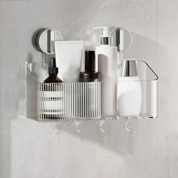 sruoe Bathroom Shower Organizer, Bathroom Storage, Shower Caddy Organizer, Bath Racks for Shower, Wall Mounted Rustproof Standing Storage Rack for Bathroom
