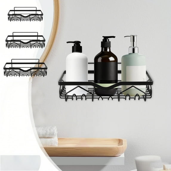 sruoe Bathroom Shower Organizer, Bathroom Storage, Shower Caddy Organizer, Bath Racks for Shower, Wall Mounted Rustproof Standing Storage Rack for Bathroom