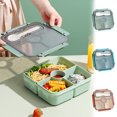 thumbnail image 1 of sruoe Bento Box, Lunch Boxes for Adults, bento box lunch, Portable Leakproof Heated Bento Container, Microwave Safe Heated Lunch Boxes for Storage Home Office Work Study, Plastic, 1 of 5