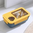 thumbnail image 1 of sruoe Bento Box, Lunch Boxes for Adults, bento box lunch, Portable Leakproof Heated Bento Container, Microwave Safe Heated Lunch Boxes for Storage Home Office Work Study, Silica Gel, 1 of 5