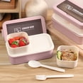 thumbnail image 1 of sruoe Bento Box, Lunch Boxes for Adults, bento box lunch, Portable Leakproof Heated Bento Container, Microwave Safe Heated Lunch Boxes for Storage Home Office Work Study, Plastic, 1 of 7