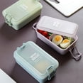 thumbnail image 1 of sruoe Bento Boxes, Bento Box for Lunch Clearance, Lunch Box Containers with Dividers, Leakproof Sealproof Bento Boxes Food Storage Containers, Fresh-Keeping Box for Home, Plastic, 1 of 5