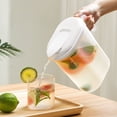 thumbnail image 1 of sruoe Beverage Pitcher, Water Pitcher with Lid, Large Capacity Water Storage, Ice Tea Pitcher, Portable Leak Proof Summer Drink Bucket Cold Kettle, Clear Brewing Pitcher, Juice Jars, Plastic, 1 of 5