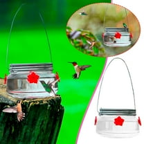 sruoe Bird Feeder, Hanging Bird Feeder Tray, Bird Feeders Outdoor, Cardinal Bird Feeder, Hopper Feeder, Small Large Bowl Wild Bird Feeders for Garden Decor, Plastic