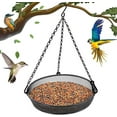 thumbnail image 1 of sruoe Bird Feeder, Hanging Bird Feeders Outdoor, Weatherproof Open Platform Bird Feeders, Decoration Wild Feeders for Outside, Garden, Patio, Yard, Deck, Iron, 1 of 6