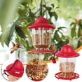 thumbnail image 1 of sruoe Bird Feeder, Hanging Bird Feeders Outdoor, Weatherproof Open Platform Bird Feeders, Decoration Wild Feeders for Outside, Garden, Patio, Yard, Deck, Plastic, 1 of 6