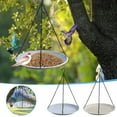 thumbnail image 1 of sruoe Bird Feeder, Hanging Bird Feeders Outdoor, Weatherproof Open Platform Bird Feeders, Decoration Wild Feeders for Outside, Garden, Patio, Yard, Deck, Silica Gel, 1 of 6