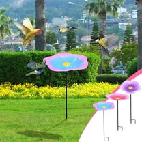 sruoe Bird Feeders, Bird Baths Outdoor, BirdBaths for the Garden, Feeder Tray, Natural Flowers Bowl Bird Bath for Outside, Patio, Iron